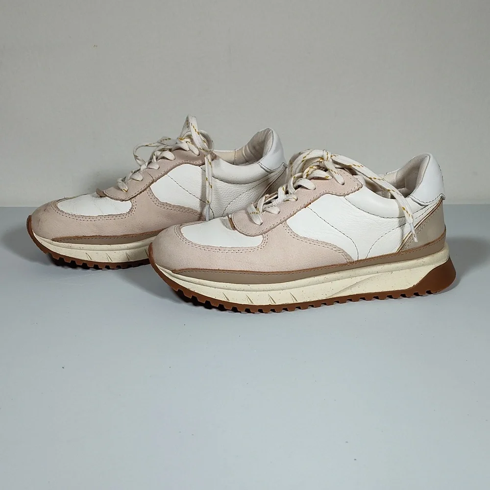 Madewell MWL Kickoff neutral leather trainers sneakers 6